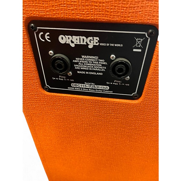 Used Orange Amplifiers OBC115 400W 1x15 Bass Cabinet