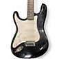 Used Silvertone St Style Left Handed Black Solid Body Electric Guitar