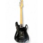 Used Silvertone St Style Left Handed Black Solid Body Electric Guitar