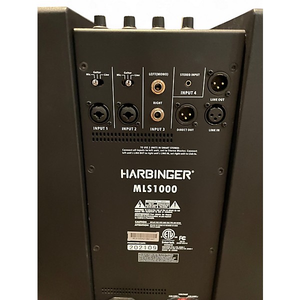 Used Harbinger MLS1000 Powered Speaker