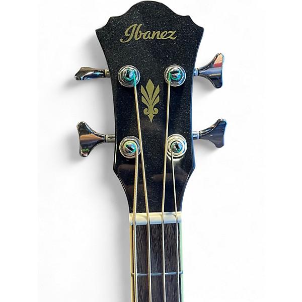 Used Ibanez AEB5E Black Acoustic Bass Guitar