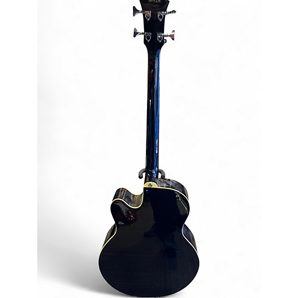 Used Ibanez AEB5E Black Acoustic Bass Guitar