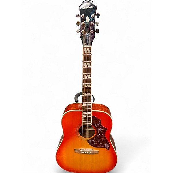 Used Epiphone Hummingbird Cherry Sunburst Acoustic Guitar