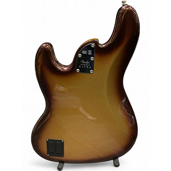 Used Fender American Ultra Jazz Bass V MOCHA BASS Electric Bass Guitar