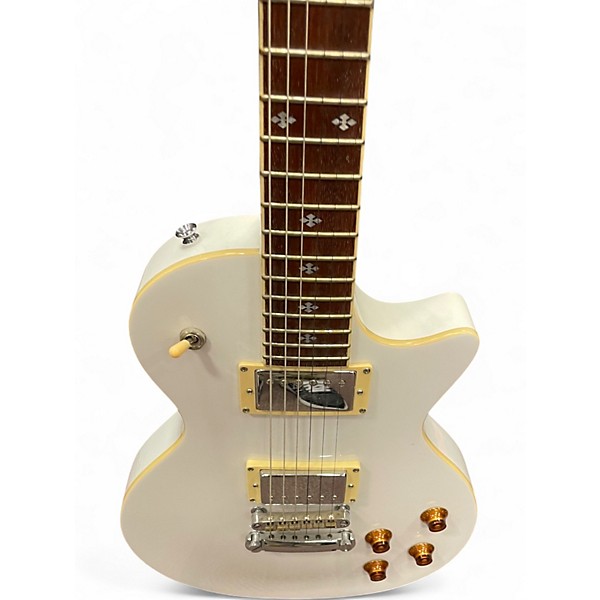 Used Xaviere LP STYLE White Solid Body Electric Guitar
