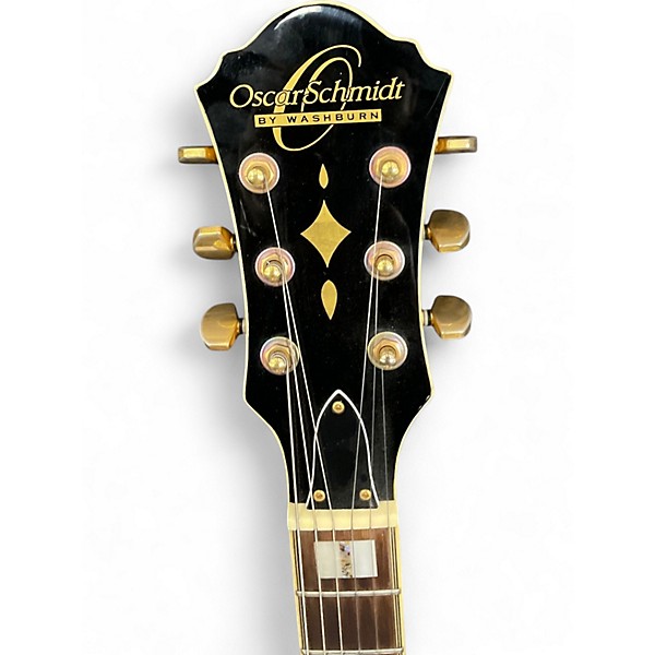 Used Oscar Schmidt OE40N Natural Hollow Body Electric Guitar