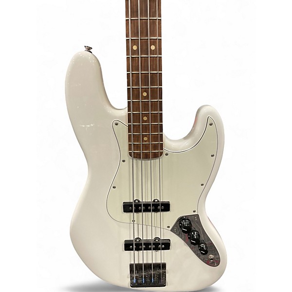Used Fender Player Jazz Bass WHITE Electric Bass Guitar