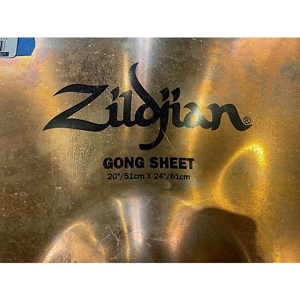 Used Zildjian 24X20 Gong Sheet Cymbal