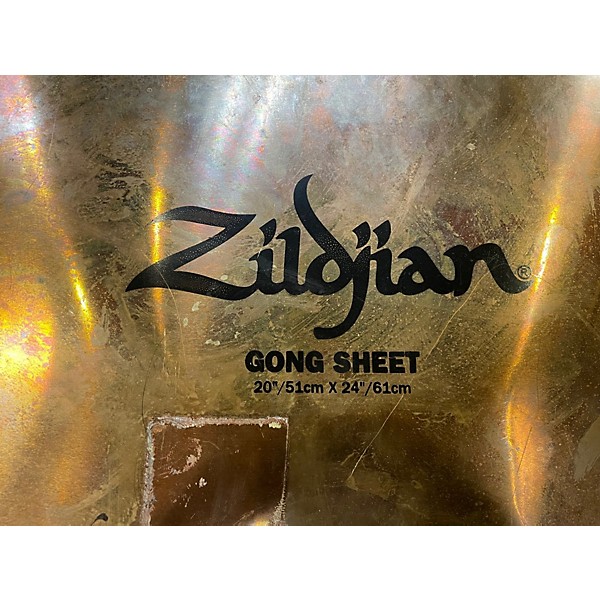 Used Zildjian 24X20 Gong Sheet Cymbal