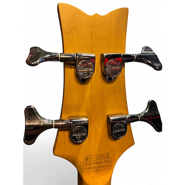 Used Schecter Guitar Research Stiletto Extreme 4 String 2 Color Sunburst Electric Bass Guitar