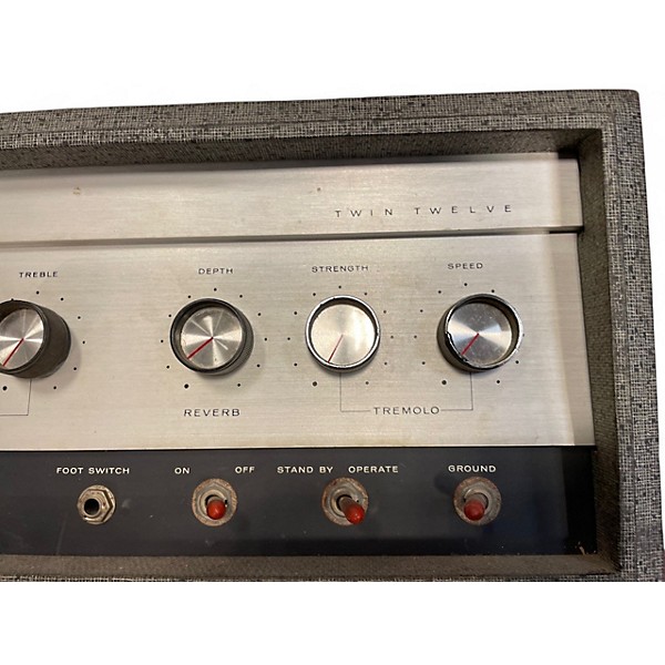 Vintage 1960s Silvertone TWIN TWELVE MINI STACK 1X12 CAB Tube Guitar Amp Head