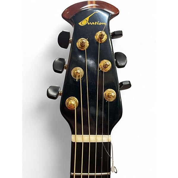 Used Ovation 1868 ELITE 3 Tone Sunburst Acoustic Electric Guitar