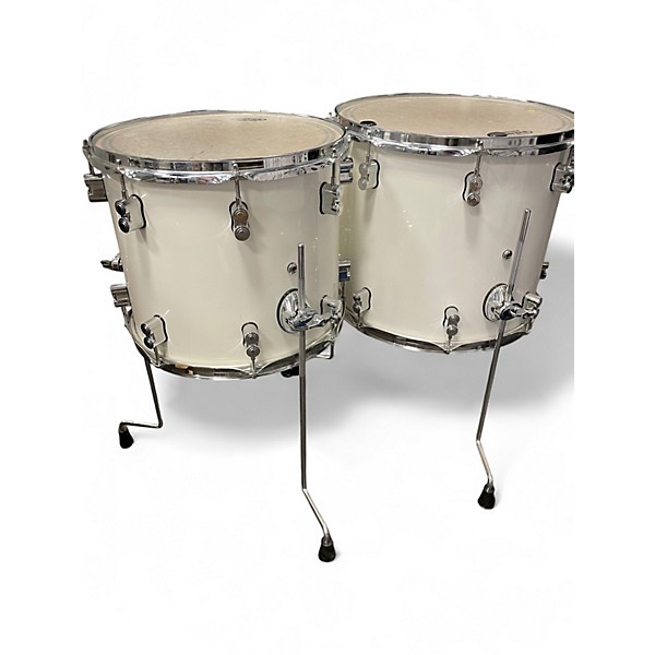 Used PDP by DW 7 Piece Concept Maple 7-Piece Shell Pack Pearl White Drum Kit