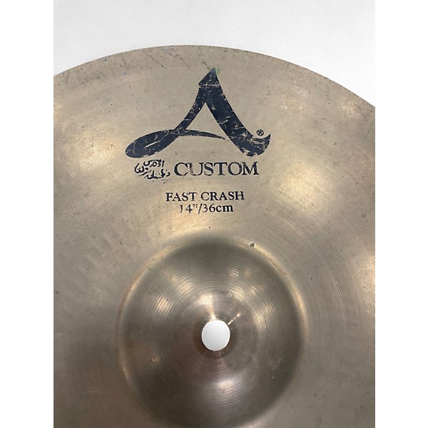 Used Zildjian 14in A Custom Fast Crash Cymbal