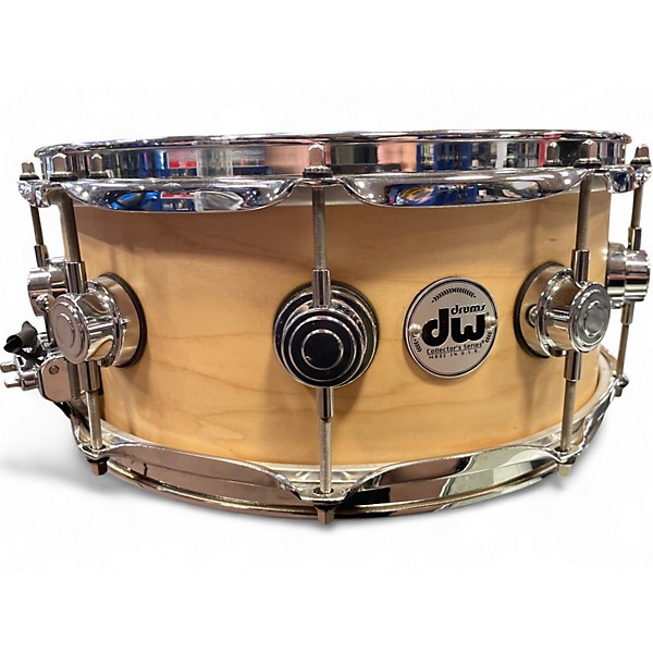 Used DW 6X14 Collector's Series Maple Snare Natural Drum