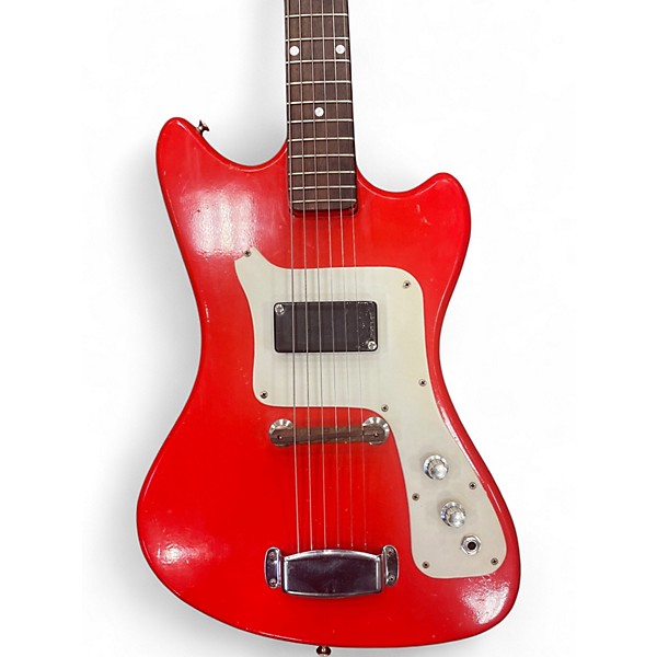 Vintage 1966 Supro Colt RED Solid Body Electric Guitar