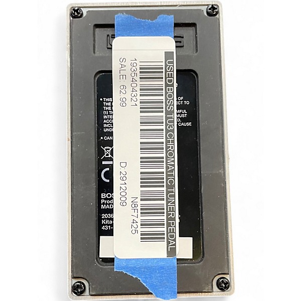 Used BOSS TU3 Chromatic Tuner Pedal