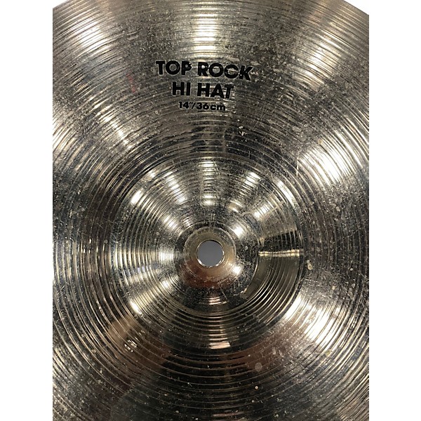 Used Zildjian Platinum 14in TOP ROCK HATS Cymbal