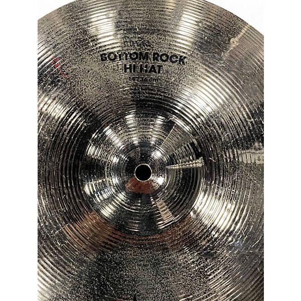 Used Zildjian Platinum 14in TOP ROCK HATS Cymbal