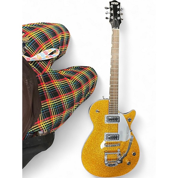 Used Gretsch Guitars G5230T Gold Sparkle Solid Body Electric Guitar