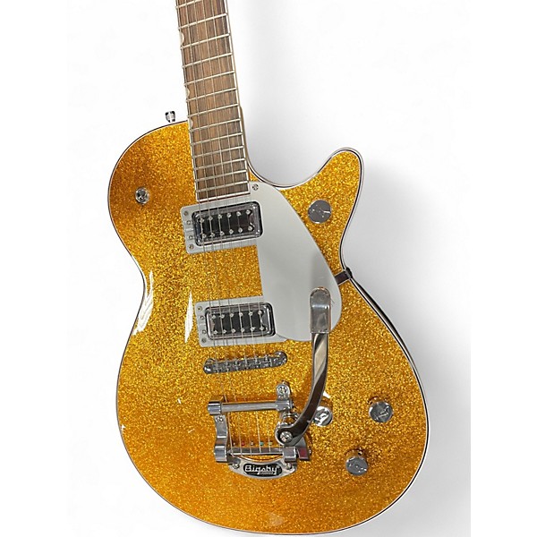 Used Gretsch Guitars G5230T Gold Sparkle Solid Body Electric Guitar