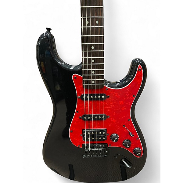 Used Squier Bullet Stratocaster HSS Black Solid Body Electric Guitar