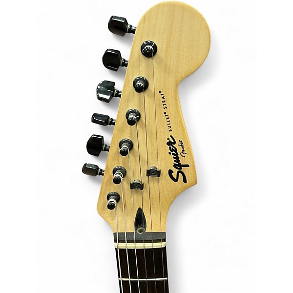 Used Squier Bullet Stratocaster HSS Black Solid Body Electric Guitar