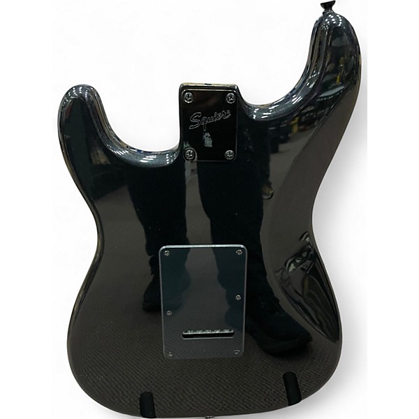 Used Squier Bullet Stratocaster HSS Black Solid Body Electric Guitar