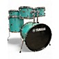 Used Yamaha 5 Piece Rydeen Turquoise Glitter Drum Kit thumbnail