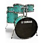 Used Yamaha 5 Piece Rydeen Turquoise Glitter Drum Kit