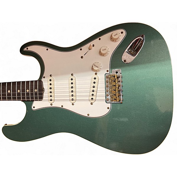 Used Fender GC DOUBLE BOUND STRAT JRN green metallic Solid Body Electric Guitar