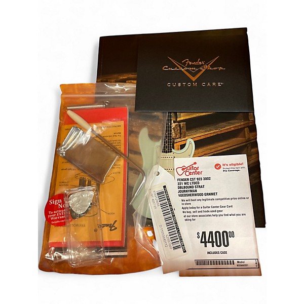 Used Fender GC DOUBLE BOUND STRAT JRN green metallic Solid Body Electric Guitar