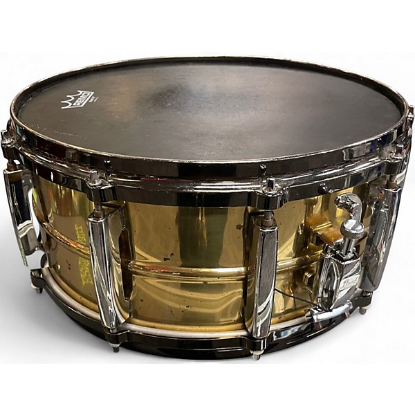 Used Pearl 14in SENSITONE BRASS SNARE BRASS Drum