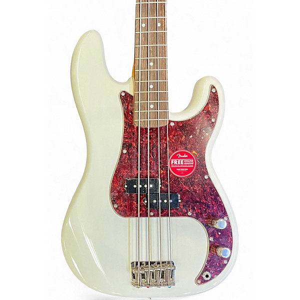 Used Squier Classic Vibe 1960S Precision Bass Olympic White Electric Bass Guitar