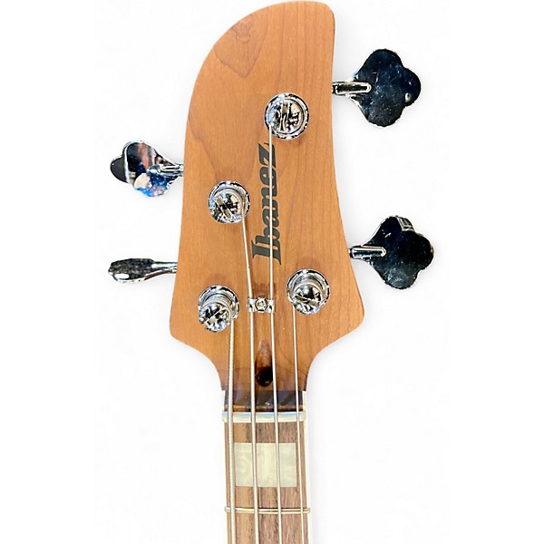 Used Ibanez TMB400TA Cosmic Blue Starburst Electric Bass Guitar