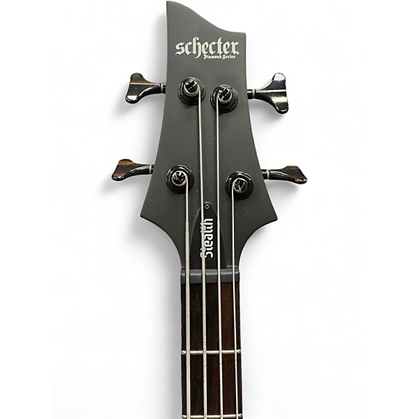 Used Schecter Guitar Research STILETTO STEALTH 4 MATTE BLACK Electric Bass Guitar