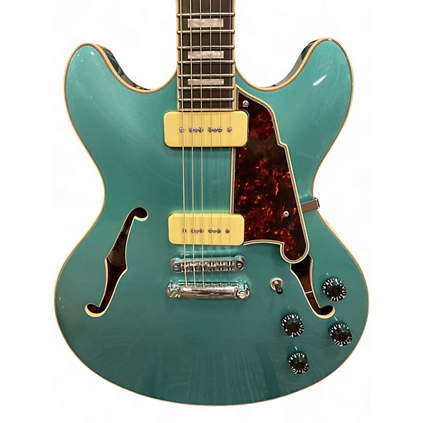 Used D'Angelico Premier Series Ocean Turquoise Solid Body Electric Guitar