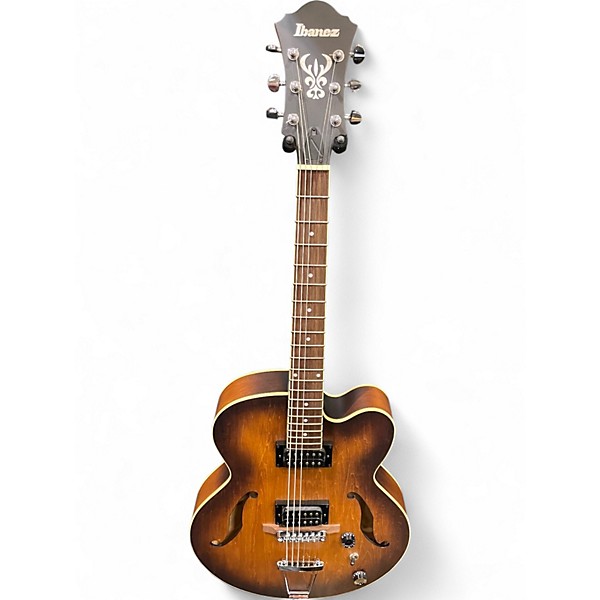 Used Ibanez AF55TF Brown Sunburst Hollow Body Electric Guitar