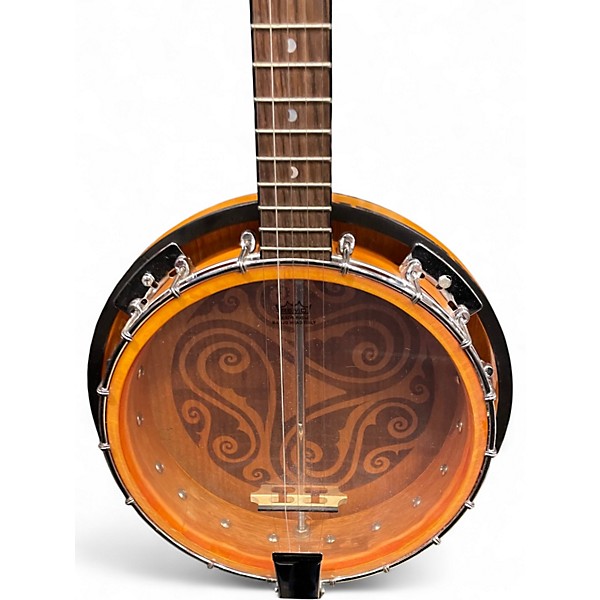 Used Luna Celtic 5 String 2 Tone Sunburst Banjo