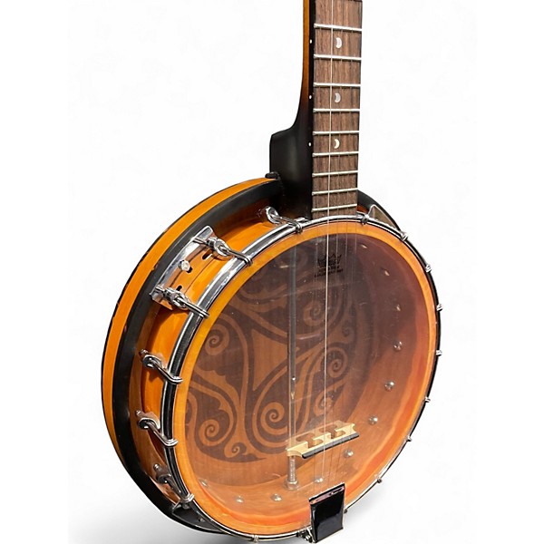 Used Luna Celtic 5 String 2 Tone Sunburst Banjo