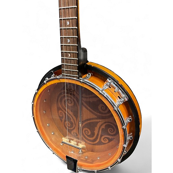 Used Luna Celtic 5 String 2 Tone Sunburst Banjo