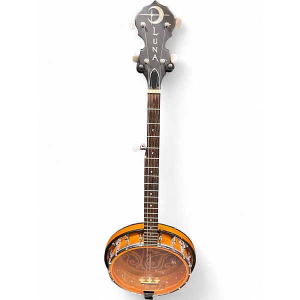 Used Luna Celtic 5 String 2 Tone Sunburst Banjo