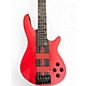 Used Schecter Guitar Research C-5 GT Satin Trans Red Electric Bass Guitar