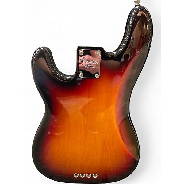 Used 2017 Fender American Professional Precision Bass 3 Tone Sunburst Electric Bass Guitar