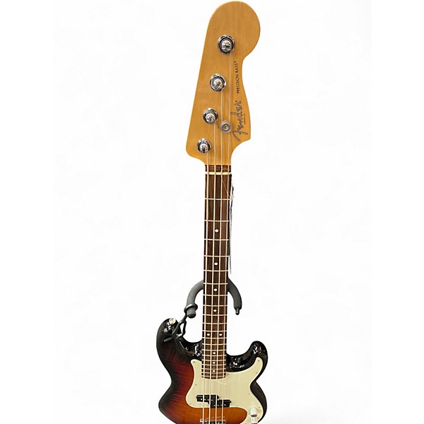 Used 2017 Fender American Professional Precision Bass 3 Tone Sunburst Electric Bass Guitar
