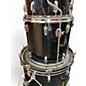 Vintage 1980s Ludwig 5 Piece Pro Beat Black Drum Kit