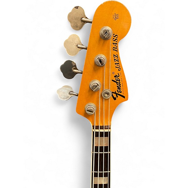 Vintage 1970 Fender Jazz Bass 3 Color Sunburst Electric Bass Guitar