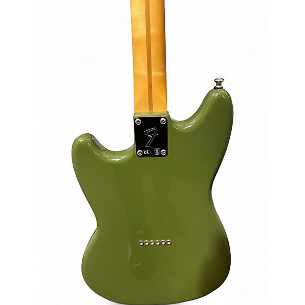Used Fender Mustang Royal Olive Solid Body Electric Guitar