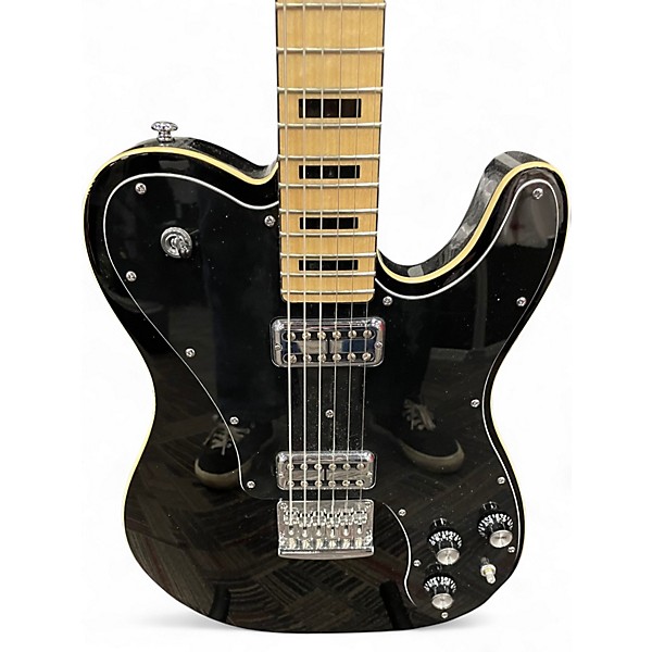 Used Schecter Guitar Research Diamond Series PT Black Solid Body Electric Guitar