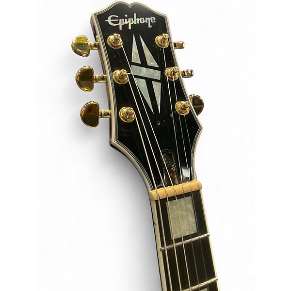 Used Epiphone Les Paul Custom Black Solid Body Electric Guitar